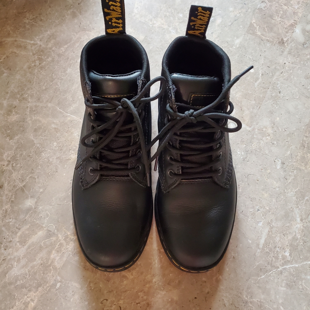 Dr. Martens Black Lace-Up Women Work Boots